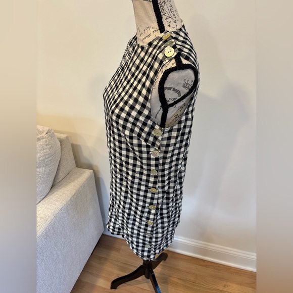 DÔEN Coralie dress in black marilyn gingham size US 2 - Picture 9 of 15